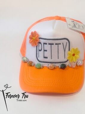 Petty handmade patch trucker cap